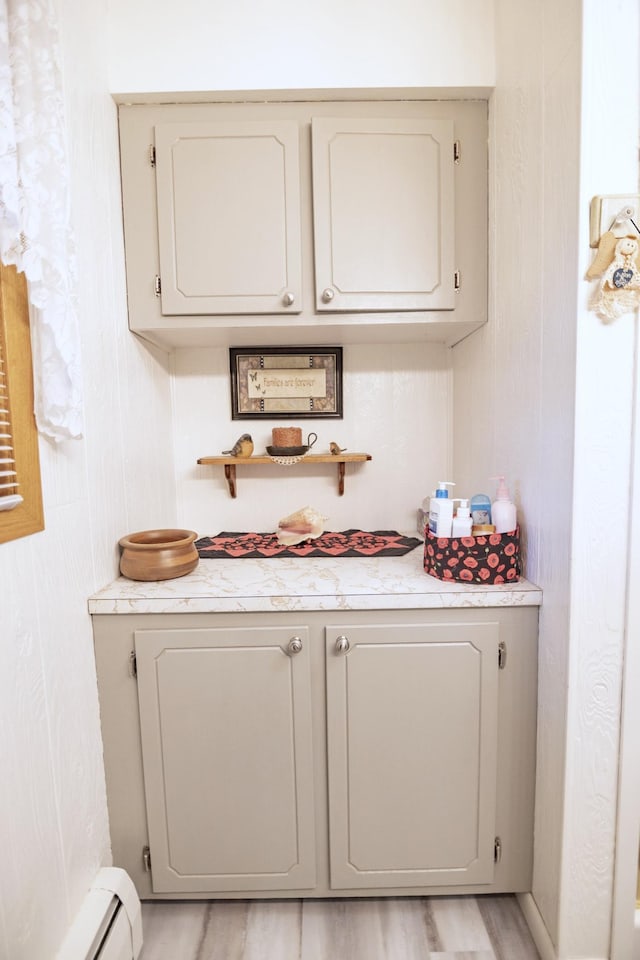 39070 County Highway 67, Newton Twp, MN 56567 - bar featuring a baseboard heating unit and light wood finished floors
