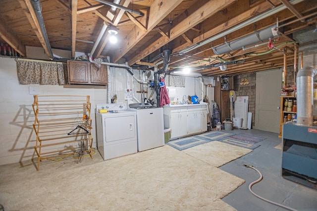 39070 County Highway 67, Newton Twp, MN 56567 - unfinished below grade area with washer and dryer