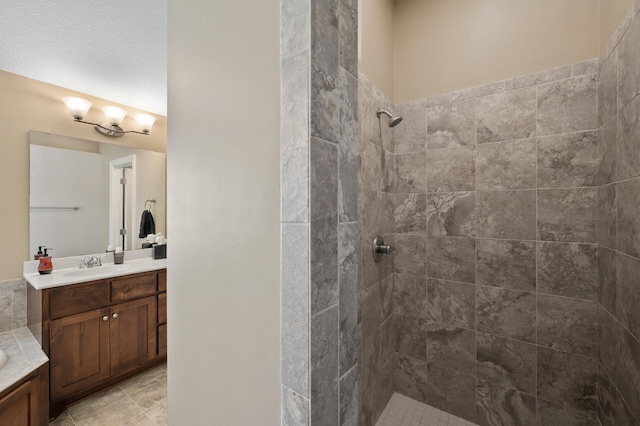 10412 Florida Ave N, Brooklyn Park, MN 55445 - full bathroom with vanity and a tile shower
