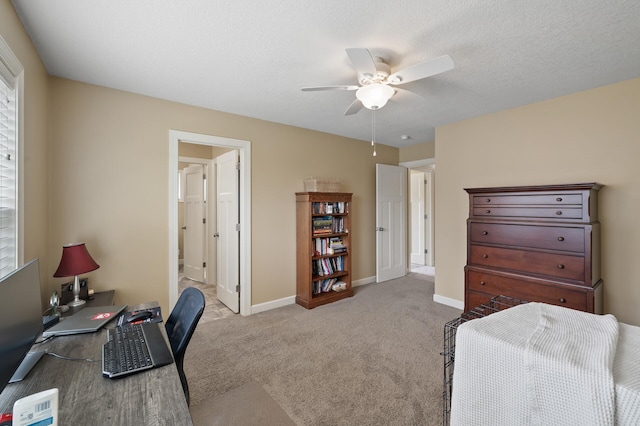10412 Florida Ave N, Brooklyn Park, MN 55445 - carpeted office space featuring ceiling fan and baseboards