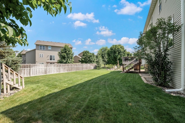 10412 Florida Ave N, Brooklyn Park, MN 55445 - fenced backyard with stairs