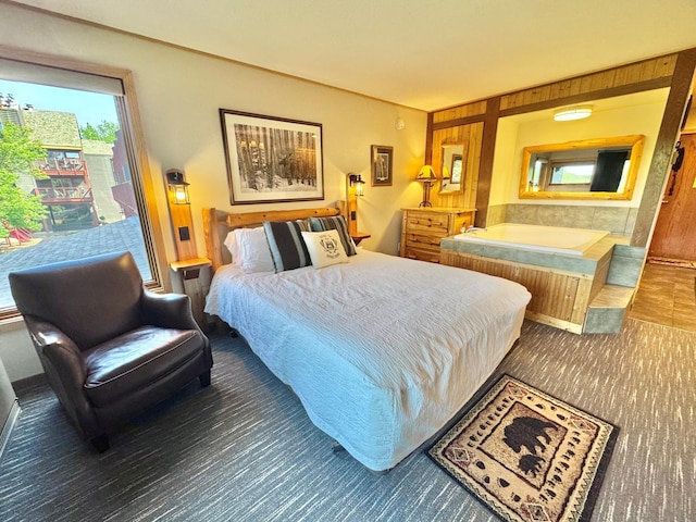 140 Bridge Run Ln Unit C, Lutsen Twp, MN 55615 - carpeted bedroom featuring access to exterior