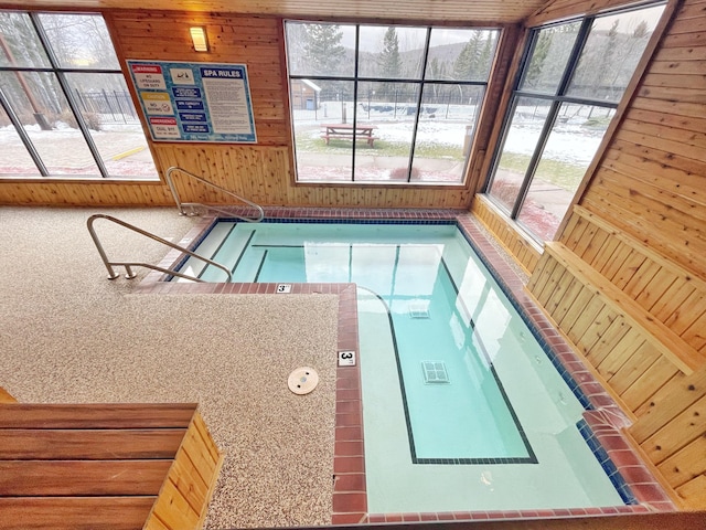 140 Bridge Run Ln Unit C, Lutsen Twp, MN 55615 - view of pool featuring a swimming pool and an in-ground hot tub