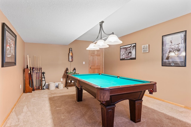 1405 17th Dr SW, Austin, MN 55912 - playroom with carpet floors, pool table, and a textured ceiling