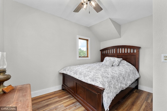 W10429 Hinker Rd, Foster Twp, WI 54493 - bedroom with light wood finished floors and a ceiling fan