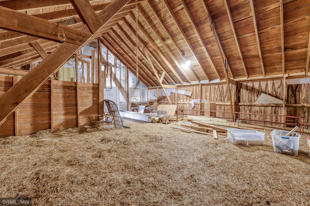 W10429 Hinker Rd, Foster Twp, WI 54493 - view of unfinished attic