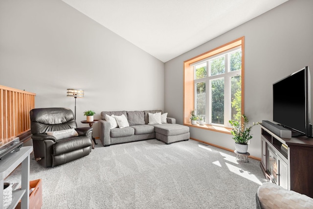 911 Hazelwood Ct, Buffalo, MN 55313 - living area with vaulted ceiling and carpet floors