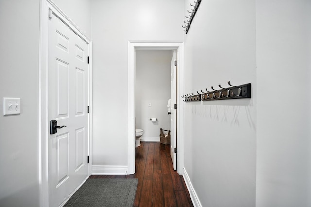 1570 Wood Duck Ln NE, Owatonna, MN 55060 - hallway featuring wood-type flooring and baseboards
