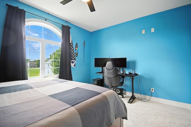 1570 Wood Duck Ln NE, Owatonna, MN 55060 - bedroom with carpet floors and a ceiling fan