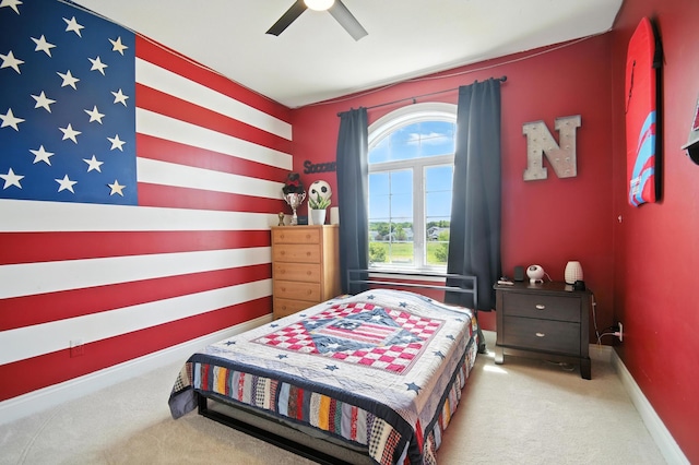 1570 Wood Duck Ln NE, Owatonna, MN 55060 - bedroom featuring carpet and a ceiling fan
