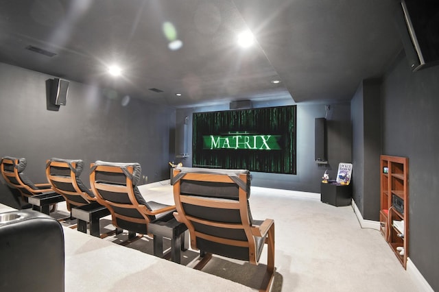 1570 Wood Duck Ln NE, Owatonna, MN 55060 - home theater room featuring recessed lighting and carpet flooring
