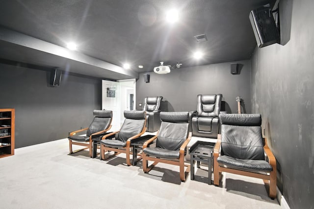 1570 Wood Duck Ln NE, Owatonna, MN 55060 - home theater with recessed lighting and carpet floors