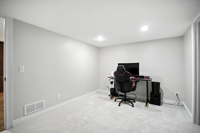 1570 Wood Duck Ln NE, Owatonna, MN 55060 - carpeted office space with baseboards and recessed lighting