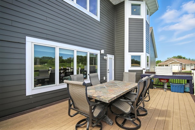 1570 Wood Duck Ln NE, Owatonna, MN 55060 - deck featuring outdoor dining space