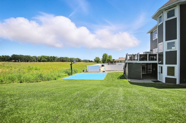 1570 Wood Duck Ln NE, Owatonna, MN 55060 - view of grassy yard featuring a deck