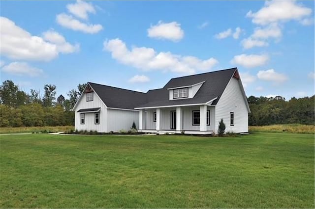 7591 255th St, Wyoming, MN 55092 - modern inspired farmhouse with covered porch and a front lawn