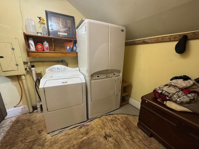 117 Maple Ave, Frazee, MN 56544 - washroom with electric panel and baseboards