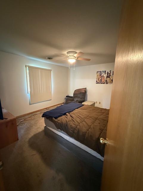 625 Meeker Ct NW, Evansville, MN 56326 - bedroom with carpet floors and a ceiling fan
