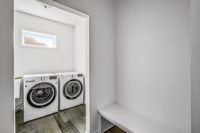 7804 Stafford Trl, Savage, MN 55378 - washroom with washer and dryer and wood finished floors