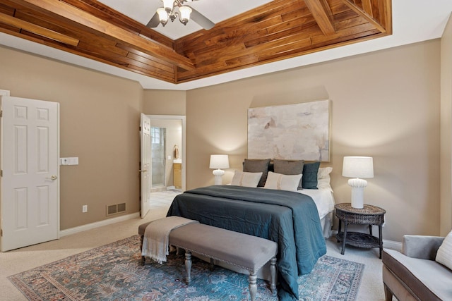 100 River Bluff Pl NW, Rochester, MN 55901 - carpeted bedroom featuring ensuite bathroom and a ceiling fan