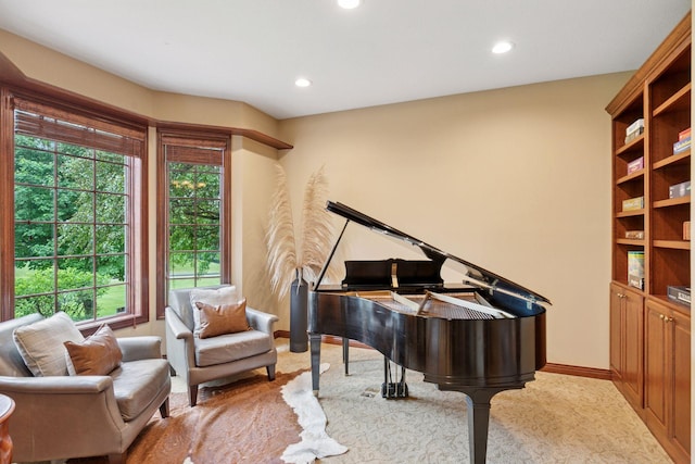 100 River Bluff Pl NW, Rochester, MN 55901 - living area with healthy amount of natural light, recessed lighting, and light colored carpet