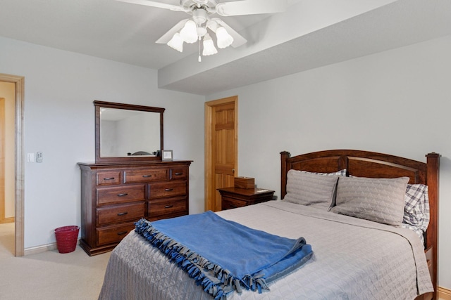 100 River Bluff Pl NW, Rochester, MN 55901 - carpeted bedroom featuring a ceiling fan and baseboards