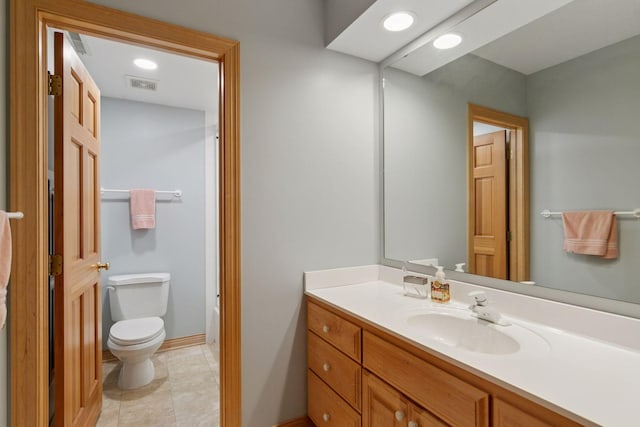 100 River Bluff Pl NW, Rochester, MN 55901 - bathroom featuring vanity and recessed lighting