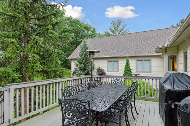 100 River Bluff Pl NW, Rochester, MN 55901 - deck featuring outdoor dining area