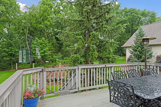 100 River Bluff Pl NW, Rochester, MN 55901 - deck featuring outdoor dining area