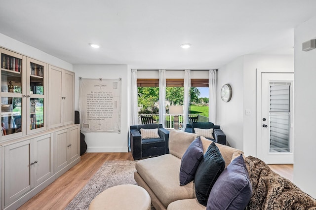 1575 Wayzata Blvd Unit A, Long Lake, MN 55356 - living area featuring light wood-style flooring and recessed lighting
