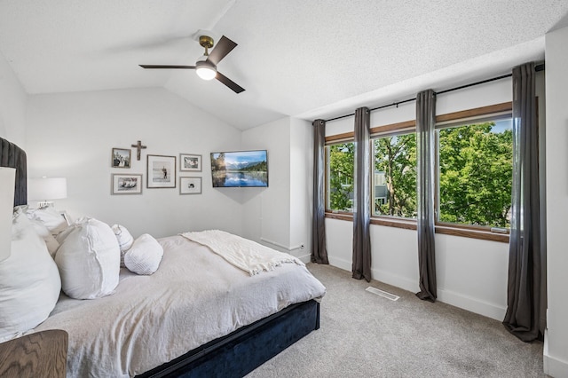 1575 Wayzata Blvd Unit A, Long Lake, MN 55356 - bedroom featuring vaulted ceiling, carpet floors, and ceiling fan