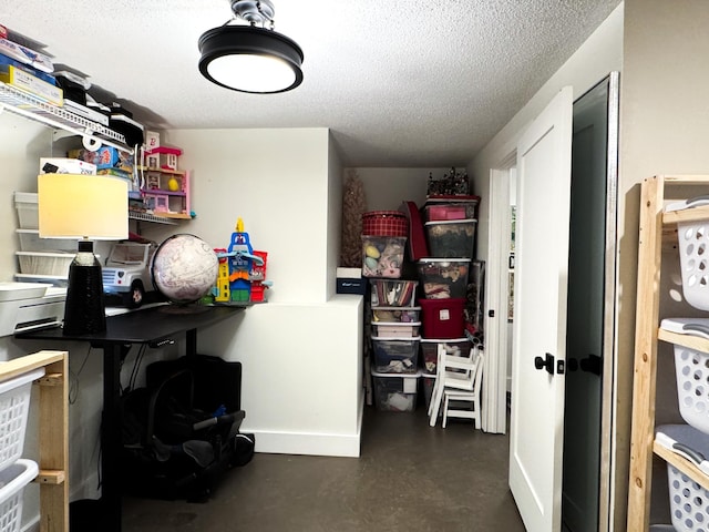 1575 Wayzata Blvd Unit A, Long Lake, MN 55356 - office with a textured ceiling and finished concrete flooring