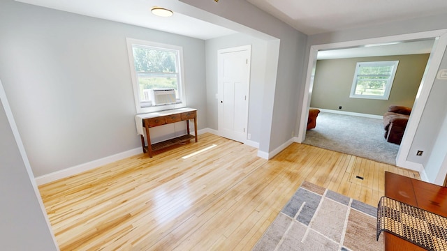 410 Atlantic Ave W, Grove City, MN 56243 - foyer featuring wood-type flooring and cooling unit