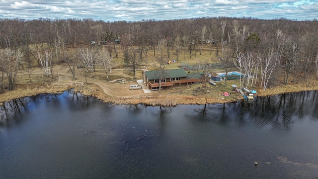 5134 Briar Ln SW, Meadowbrook Twp, MN 56466 - aerial view of property and surrounding area featuring a forest and a large body of water