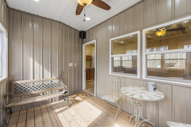 5134 Briar Ln SW, Meadowbrook Twp, MN 56466 - sunroom / solarium with a ceiling fan