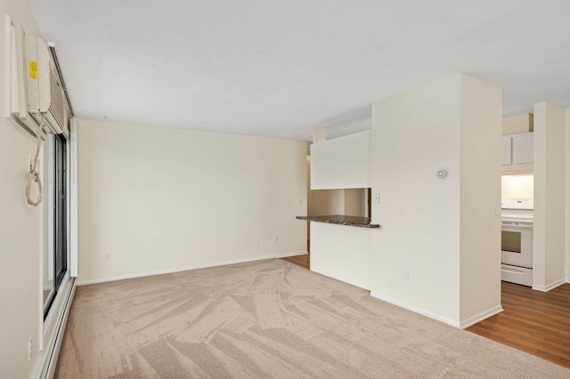 4130 Rahn Rd Unit 310, Eagan, MN 55122 - unfurnished living room featuring carpet and a baseboard heating unit
