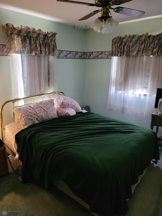 2402 18th St S Unit 3, Fargo, ND 58103 - bedroom with carpet floors and ceiling fan