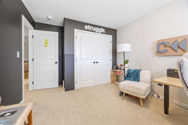 421 2nd Ave S, Kindred, ND 58051 - living area with carpet floors and an office area