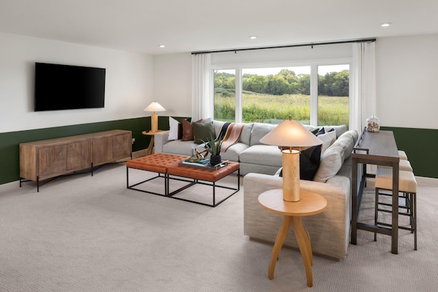 14643 107th Pl N, Maple Grove, MN 55369 - living area featuring carpet flooring and recessed lighting