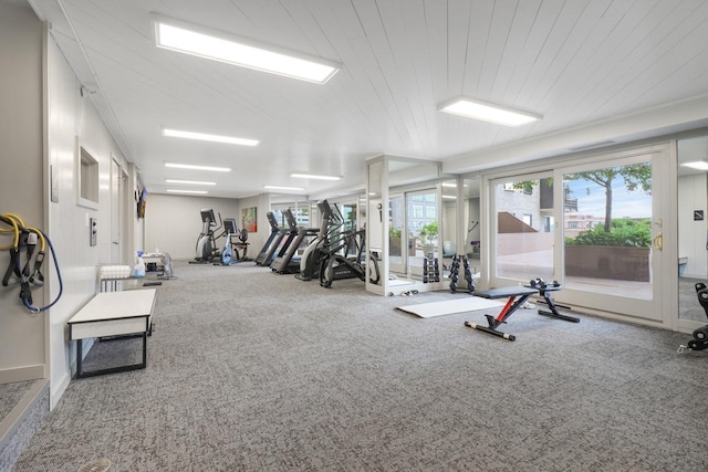 66 9th St E Unit 1315, Saint Paul, MN 55101 - workout area featuring carpet flooring