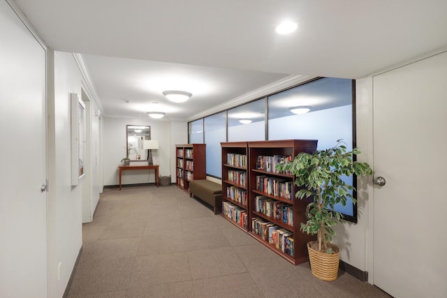 66 9th St E Unit 1315, Saint Paul, MN 55101 - hallway featuring crown molding and tile patterned floors