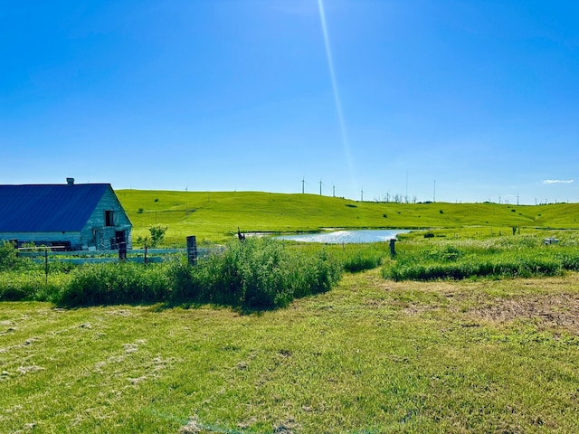 1555 US Highway 75, Lake Benton Twp, MN 56149 - view of grassy yard with a rural view and a water view