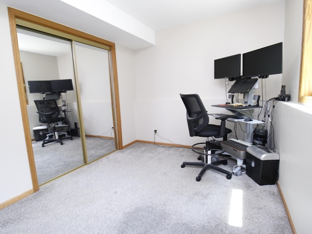 237 Plainview Dr, Troy Twp, WI 54022 - carpeted office featuring baseboards