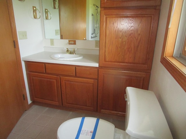 32468 County Highway 27, Elizabeth Twp, MN 56534 - bathroom featuring vanity and tile patterned flooring