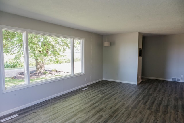 600 Venn St, Sherburn, MN 56171 - spare room with dark wood-style flooring
