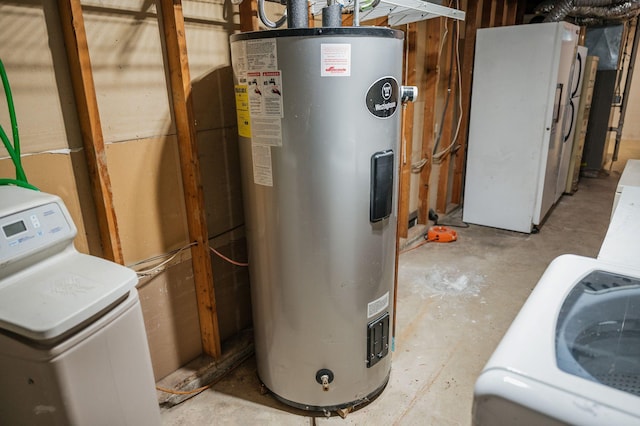 600 Venn St, Sherburn, MN 56171 - utilities with water heater and washer / clothes dryer