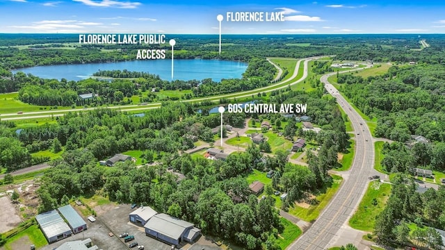 605 Central Ave SW, Cambridge, MN 55008 - drone / aerial view of a large body of water