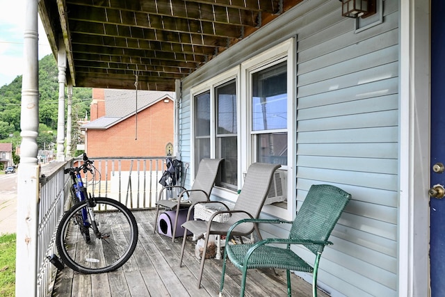 108 Hill St, Fountain City, WI 54629 - view of wooden deck