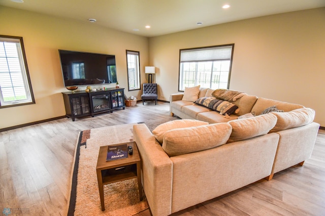 412 Hampton Dr W, Moorhead, MN 56560 - living room with wood finished floors and recessed lighting