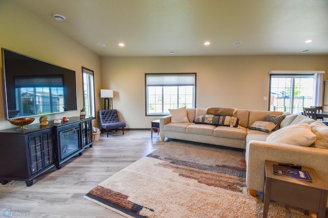 412 Hampton Dr W, Moorhead, MN 56560 - living area with recessed lighting and wood finished floors